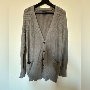 American Eagle Outfitters Knit Gray Cardigan Streetwear Sweater